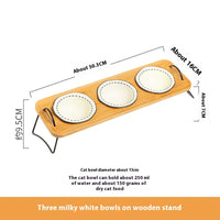 White Three Bowls