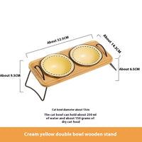 Yellow Double Bowl