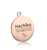 Round rose gold
