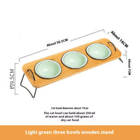 Green Three Bowls